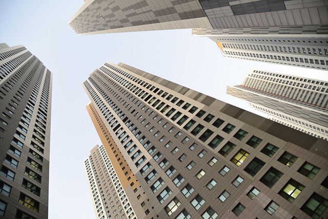modern canadian city skyline business district